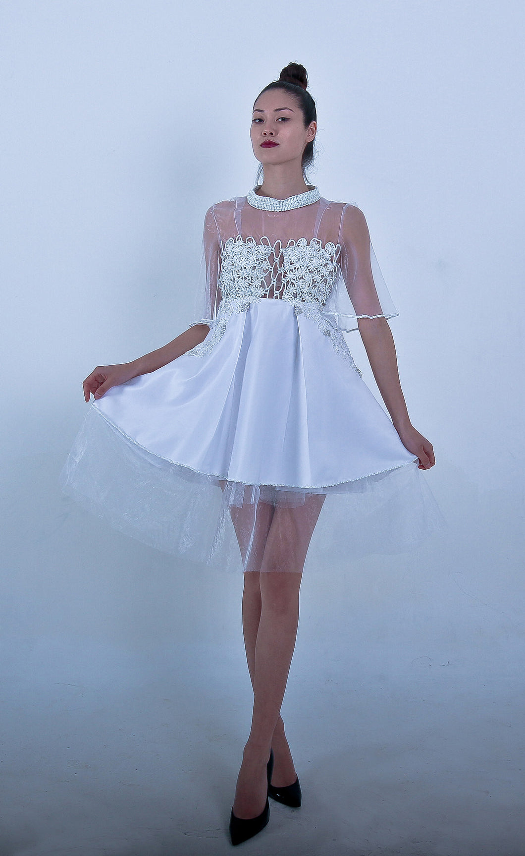 Neige White Dress